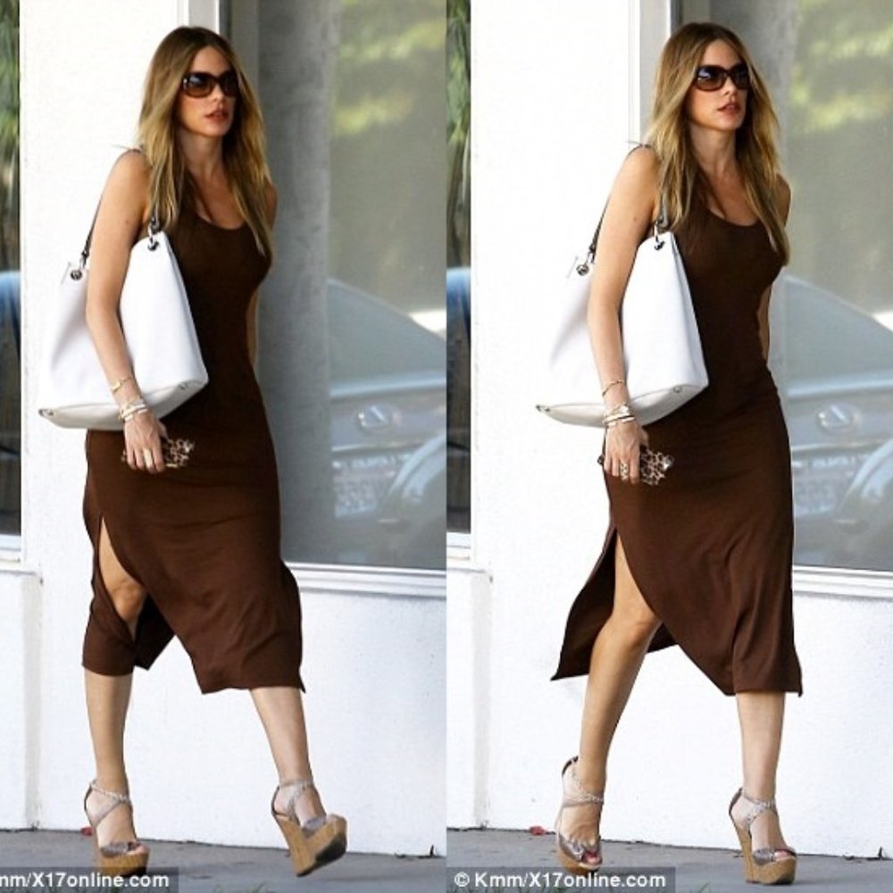 EUC Jimmy Choo Portia Crisscross Cork Wedge Canyon tan leather - Picture 4 of 12